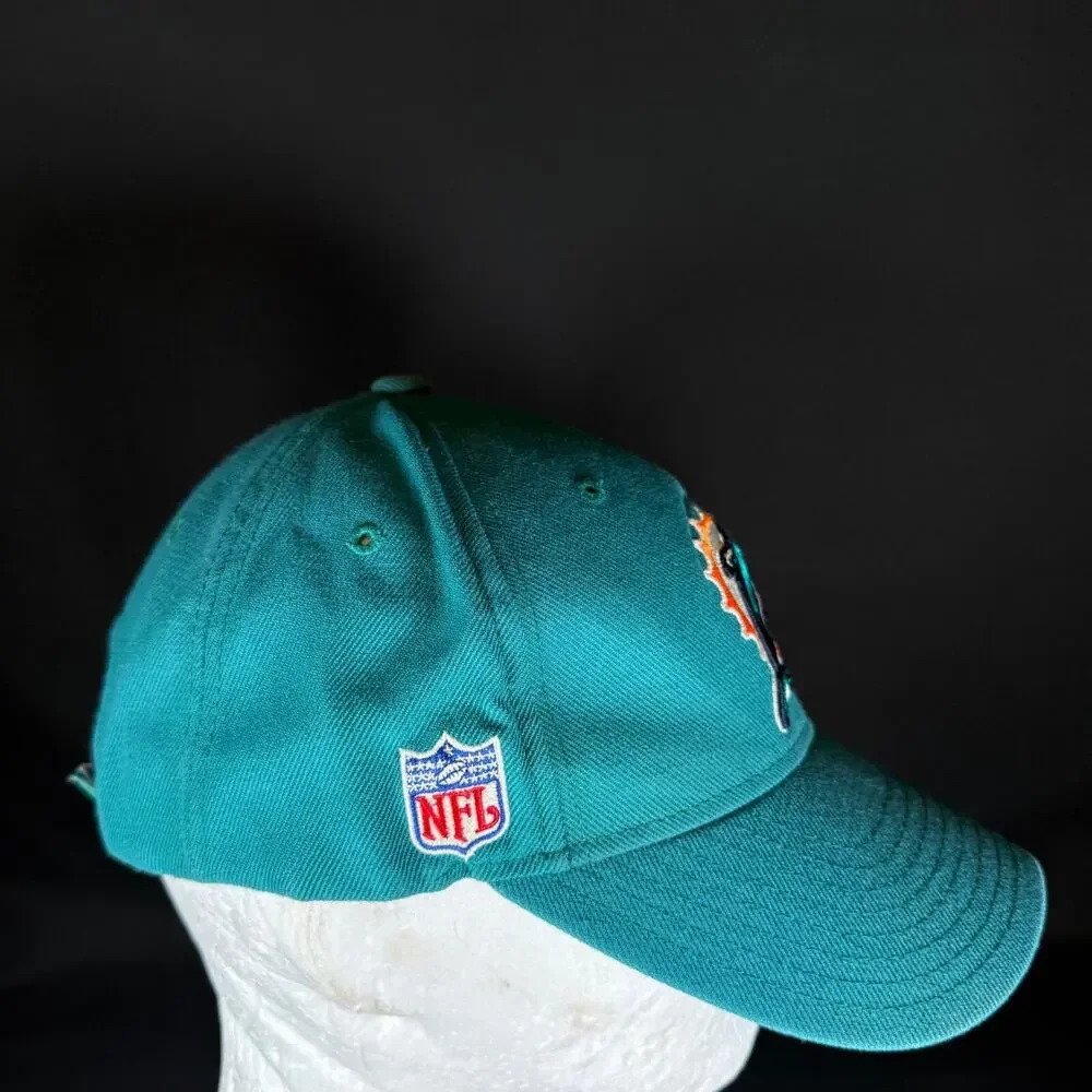 MIAMI DOLPHINS NFL Football Reebok Aqua Hat Baseball Cap Adjustable Hook & Loop